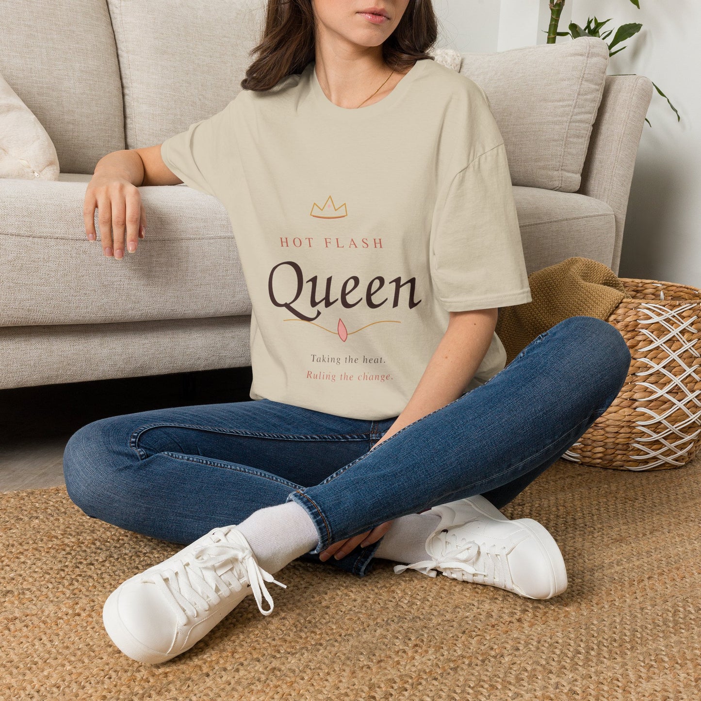 Hot Flash Queen T-Shirt — Empowering Menopause Shirt
