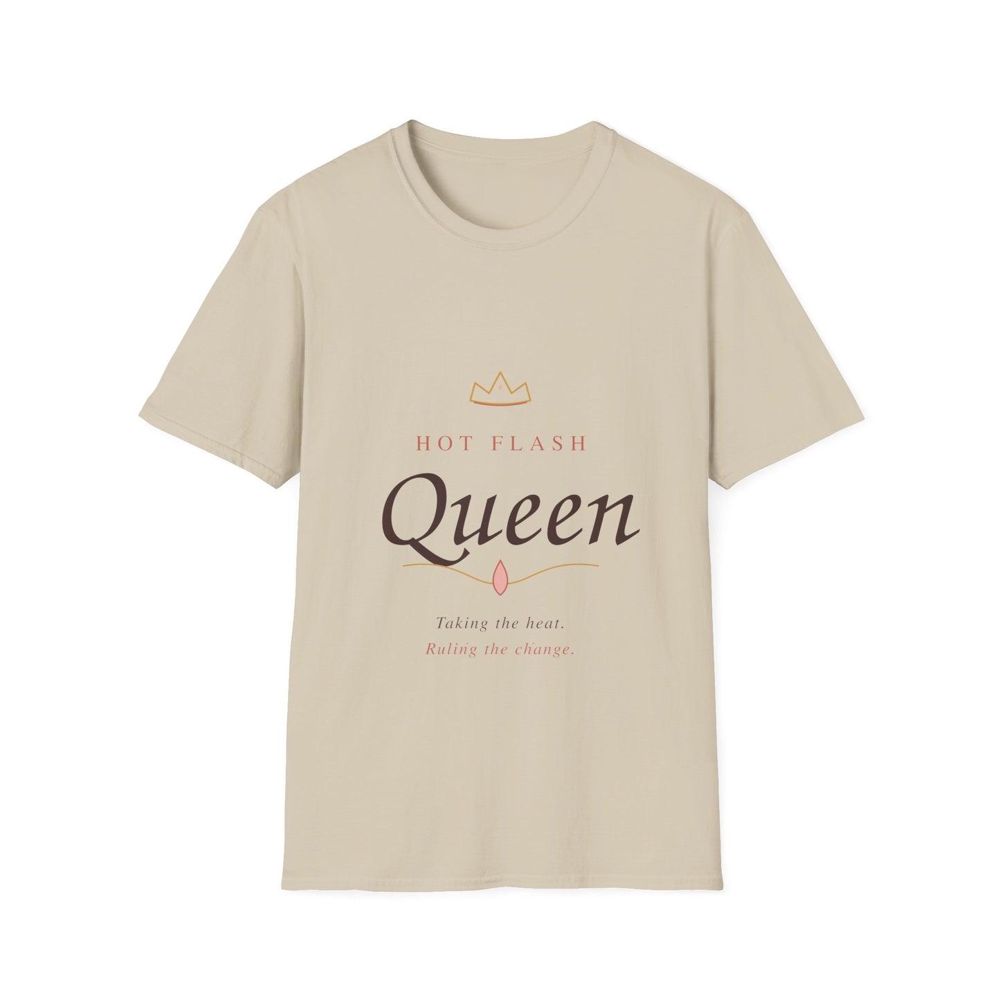 Hot Flash Queen T-Shirt — Empowering Menopause Shirt