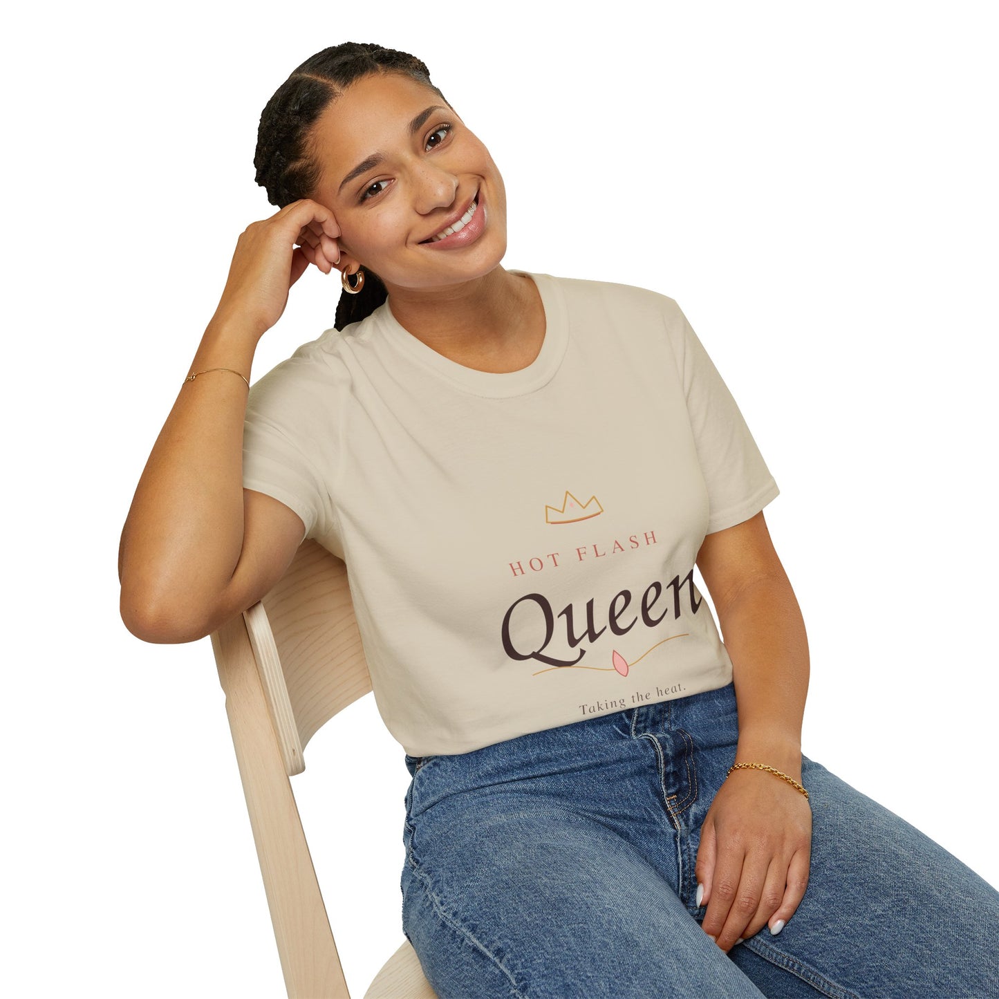 Hot Flash Queen T-Shirt — Empowering Menopause Shirt