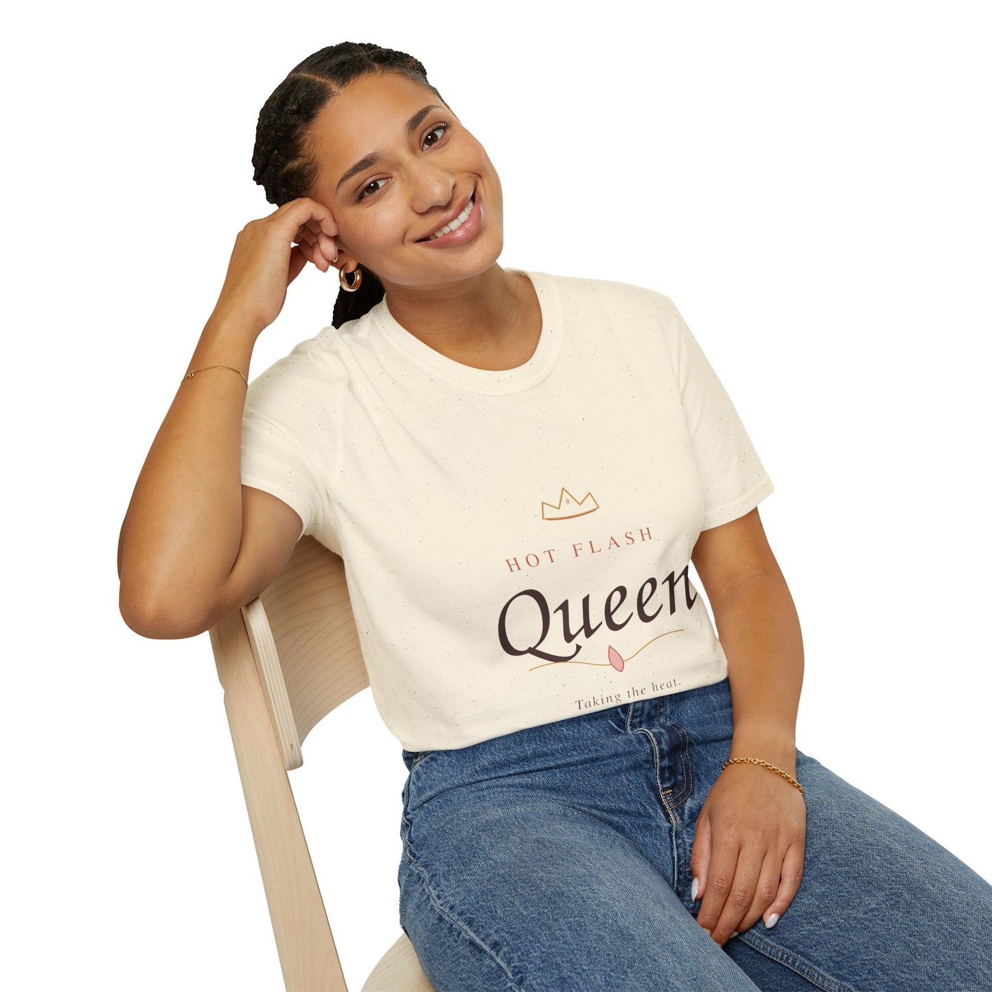 Hot Flash Queen T-Shirt — Empowering Menopause Shirt