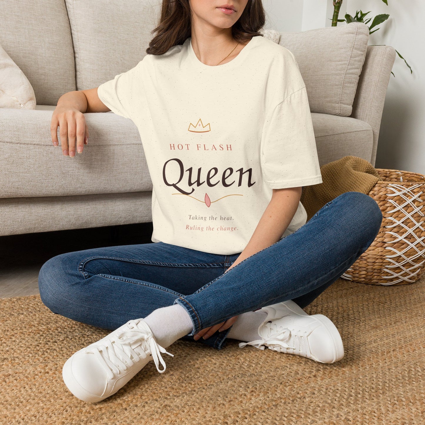 Hot Flash Queen T-Shirt — Empowering Menopause Shirt