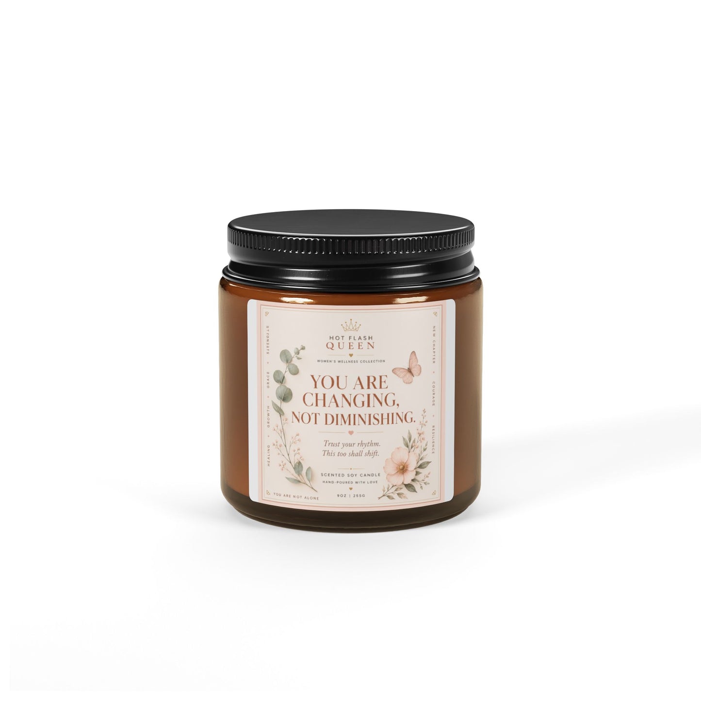 Scented Soy Candle (Multi-Size, Amber Jar)