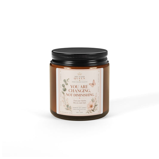 Scented Soy Candle (Multi-Size, Amber Jar)